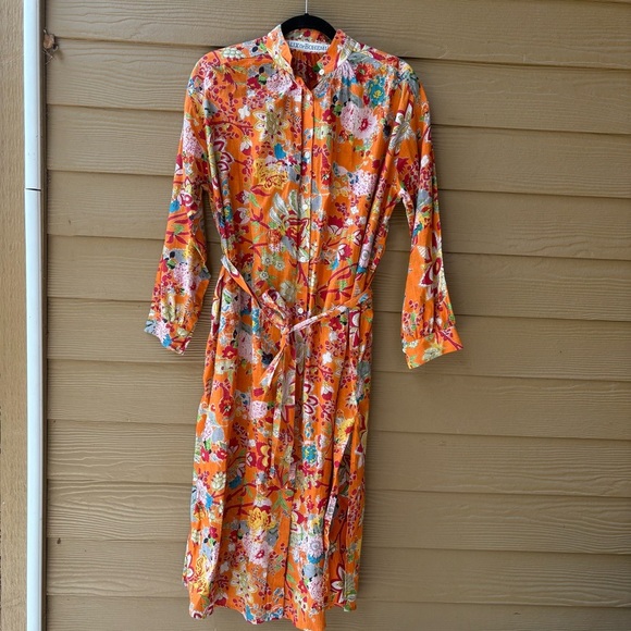 Alix of Bohemia Sawyer Arancia Midi Dress Size Medium - Picture 1 of 6